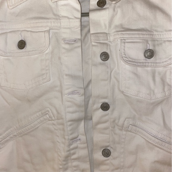 GAP women’s white cropped denim jacket - Picture 2 of 7